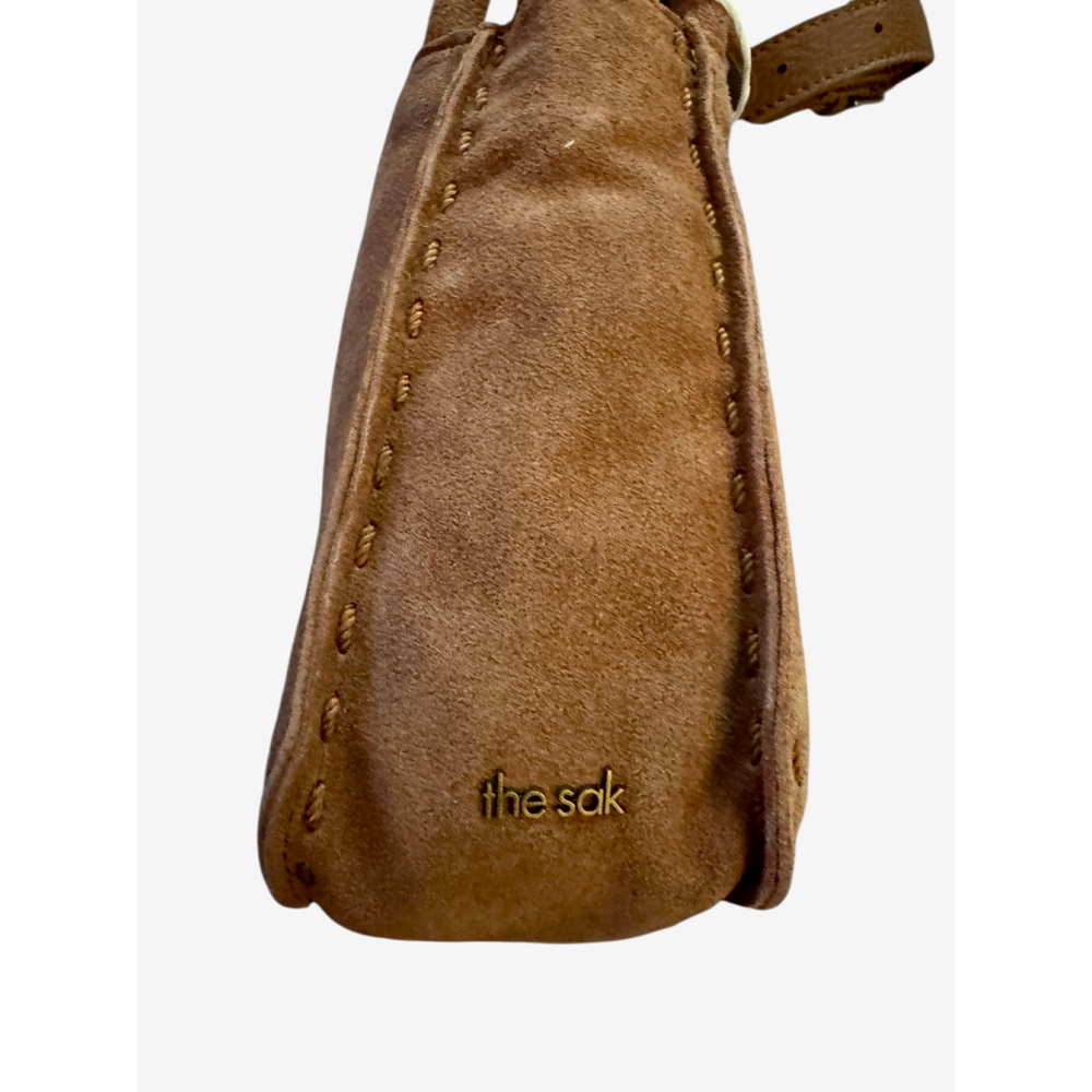The Sak Crossbody Bag Tobacco Suede Leather, Small Crossbody - Picture 6 of 8